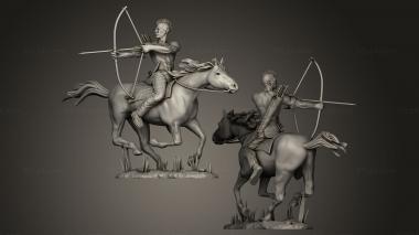Military figurines Buffalo hunt 3d model